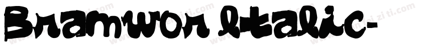 Bramwor ltalic字体转换
